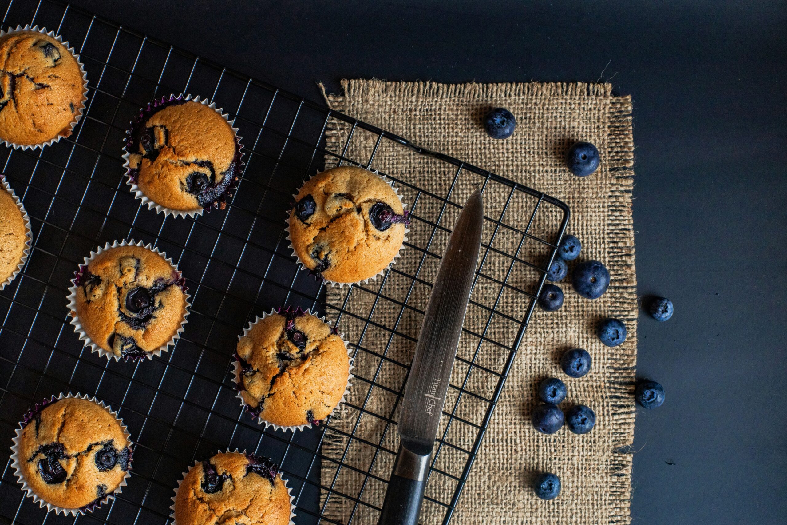 Muffins de arándanos